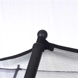 Trampoline extérieur en forme de 7 sans tige en fibre de verre