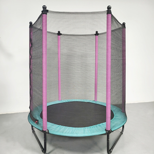 Trampoline stable pour enfants &agrave; pattes en U avec filet de s&eacute;curit&eacute;
