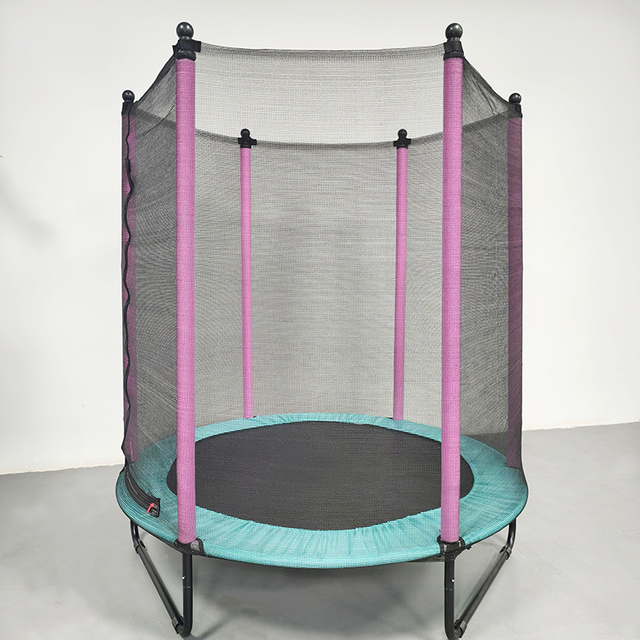 Trampoline stable pour enfants &agrave; pattes en U avec filet de s&eacute;curit&eacute;