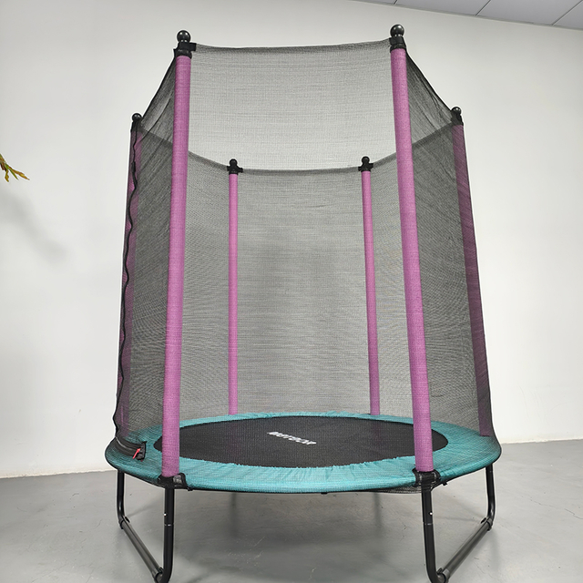 Trampoline stable pour enfants &agrave; pattes en U avec filet de s&eacute;curit&eacute;