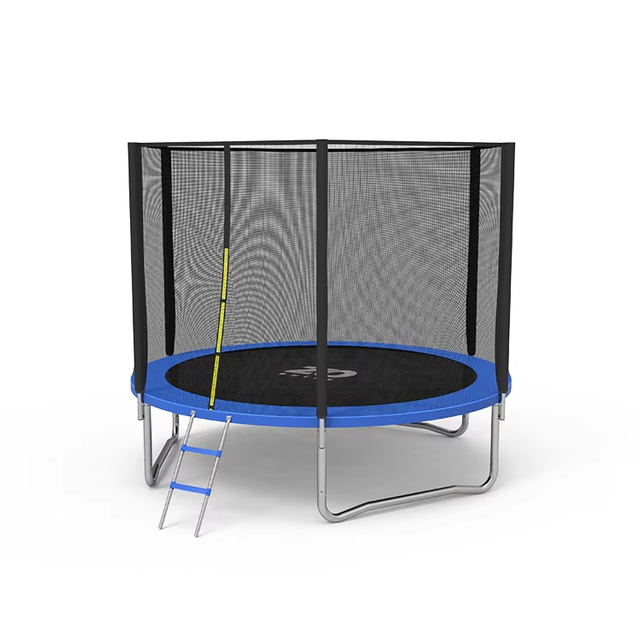 Trampoline ext&eacute;rieur &agrave; poteau droit avec filet de s&eacute;curit&eacute;