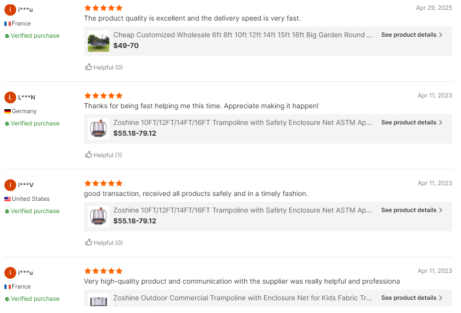 Avis sur les magasins