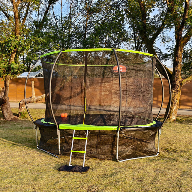 Trampoline citrouille sur pied
