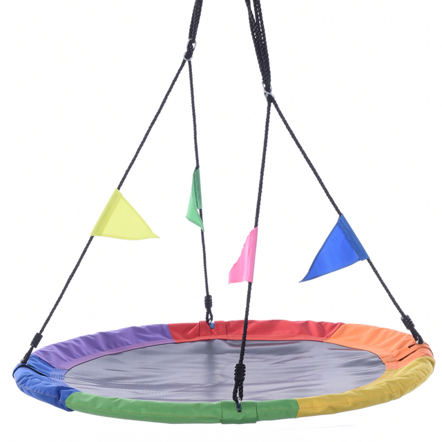 Balan&ccedil;oire ronde en tissu six couleurs imperm&eacute;able et color&eacute;e