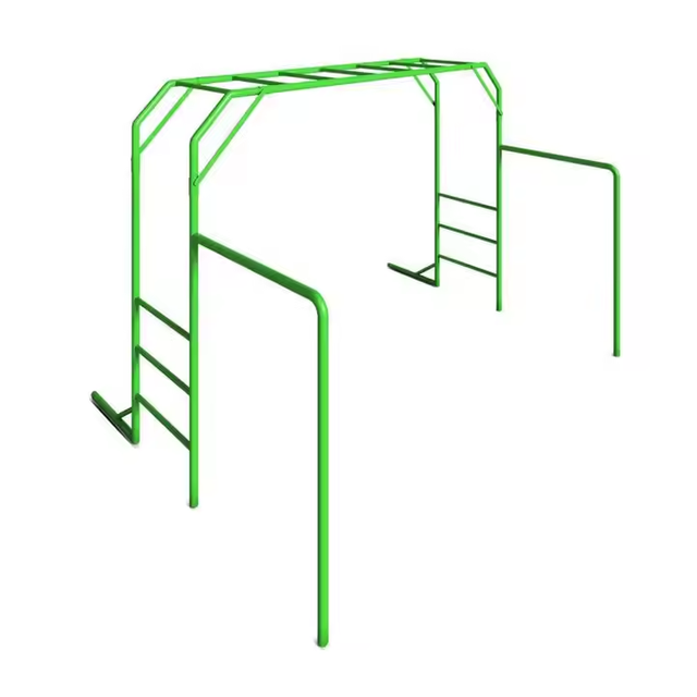 Barre de singe verte pour enfants, jouet actif pour l'ext&eacute;rieur