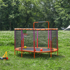 Trampoline ovale durable pour enfants avec filet de s&eacute;curit&eacute;