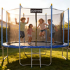 Trampoline rond ext&eacute;rieur avec filet de s&eacute;curit&eacute; pour panier de basket