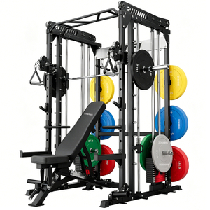 M1 PRO Rouge Noir Smith Machine Power Rack Home Gym