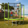 Trampoline rond ext&eacute;rieur avec filet de s&eacute;curit&eacute; pour panier de basket