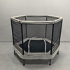 Trampoline hexagonal pour enfants de 5 pieds avec filet de s&eacute;curit&eacute;