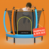 Trampoline pour enfants de 55 pouces avec filet de s&eacute;curit&eacute; int&eacute;rieur et ext&eacute;rieur