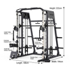JH-D67 Smith Machine Squat Rack Ensemble d'entra&icirc;nement int&eacute;gr&eacute;
