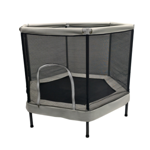 Trampoline hexagonal pour enfants de 5 pieds avec filet de s&eacute;curit&eacute;