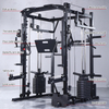  Smith Machine tout-en-un, charge maximale de 400KG, support d'alimentation pour salle de sport &agrave; domicile