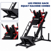 Leg Press Hack Squat Machine 2000LBS Combo de gymnastique &agrave; domicile