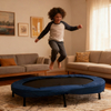 Trampoline ovale Twins de 56 pouces pliable avec poign&eacute;e int&eacute;rieure
