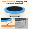Trampoline pour enfants 6 en 1 de 55 pouces avec sac de boxe pour panier de basket-ball