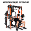 Entra&icirc;neur de gymnastique &agrave; domicile multifonctionnel Smith Machine JH-D60