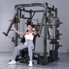  Smith Machine tout-en-un, charge maximale de 400KG, support d'alimentation pour salle de sport &agrave; domicile